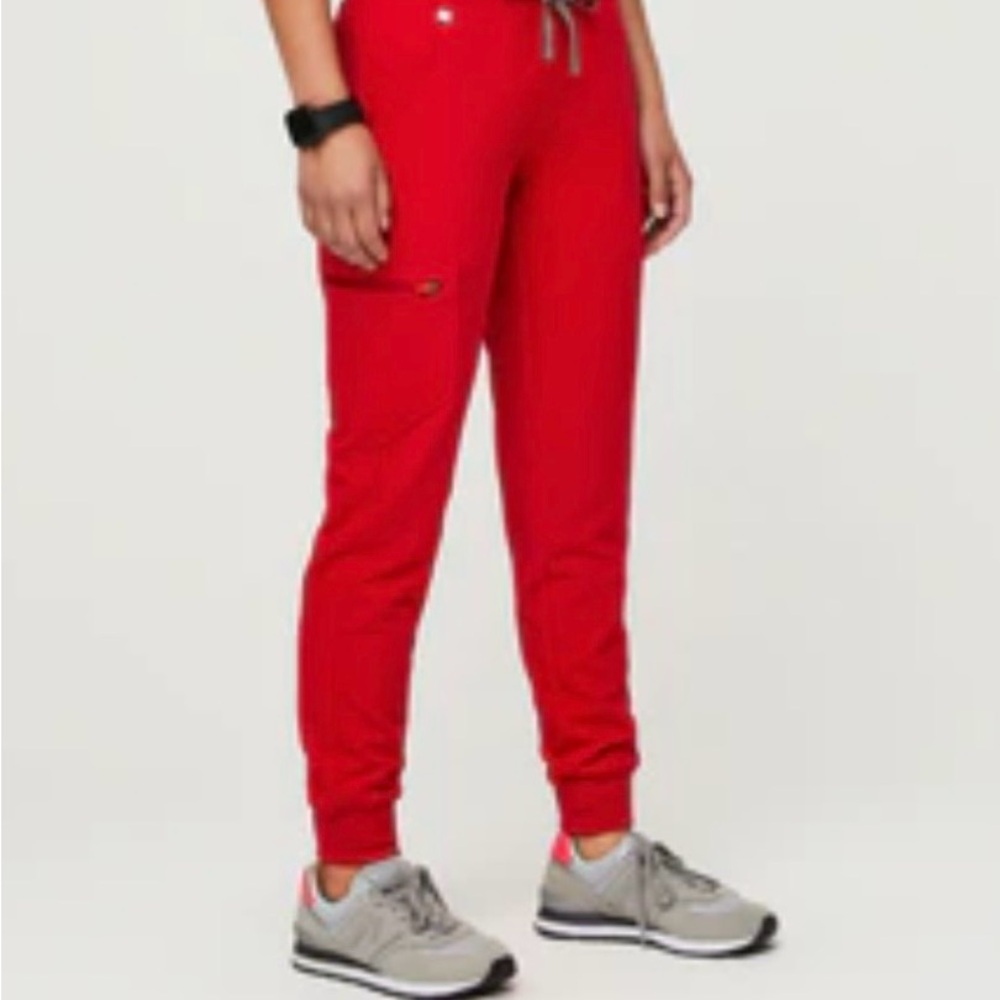 Women’s Red Drawstring Jogger Pants